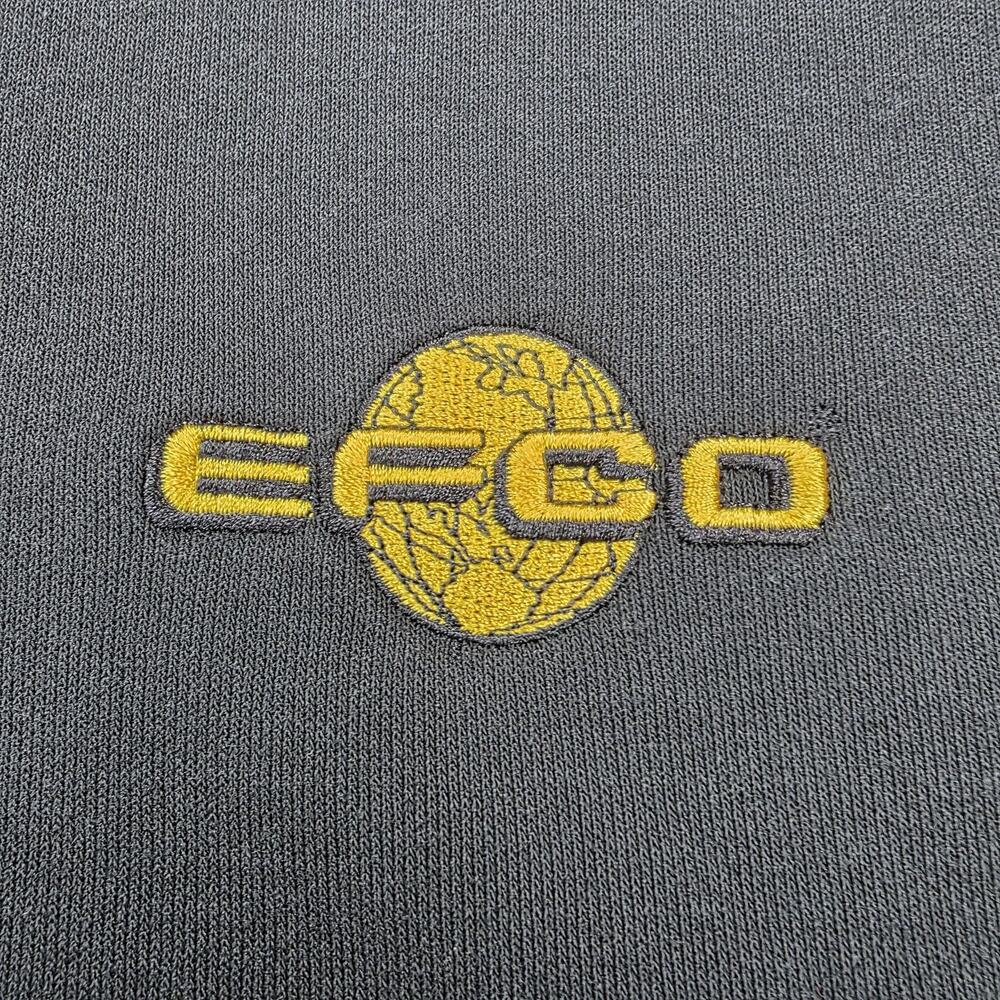 Carhartt Hoodie Mens Large Black Loose Fit EFCO Logo Fleece Pullover Workwear - Picture 11 of 16